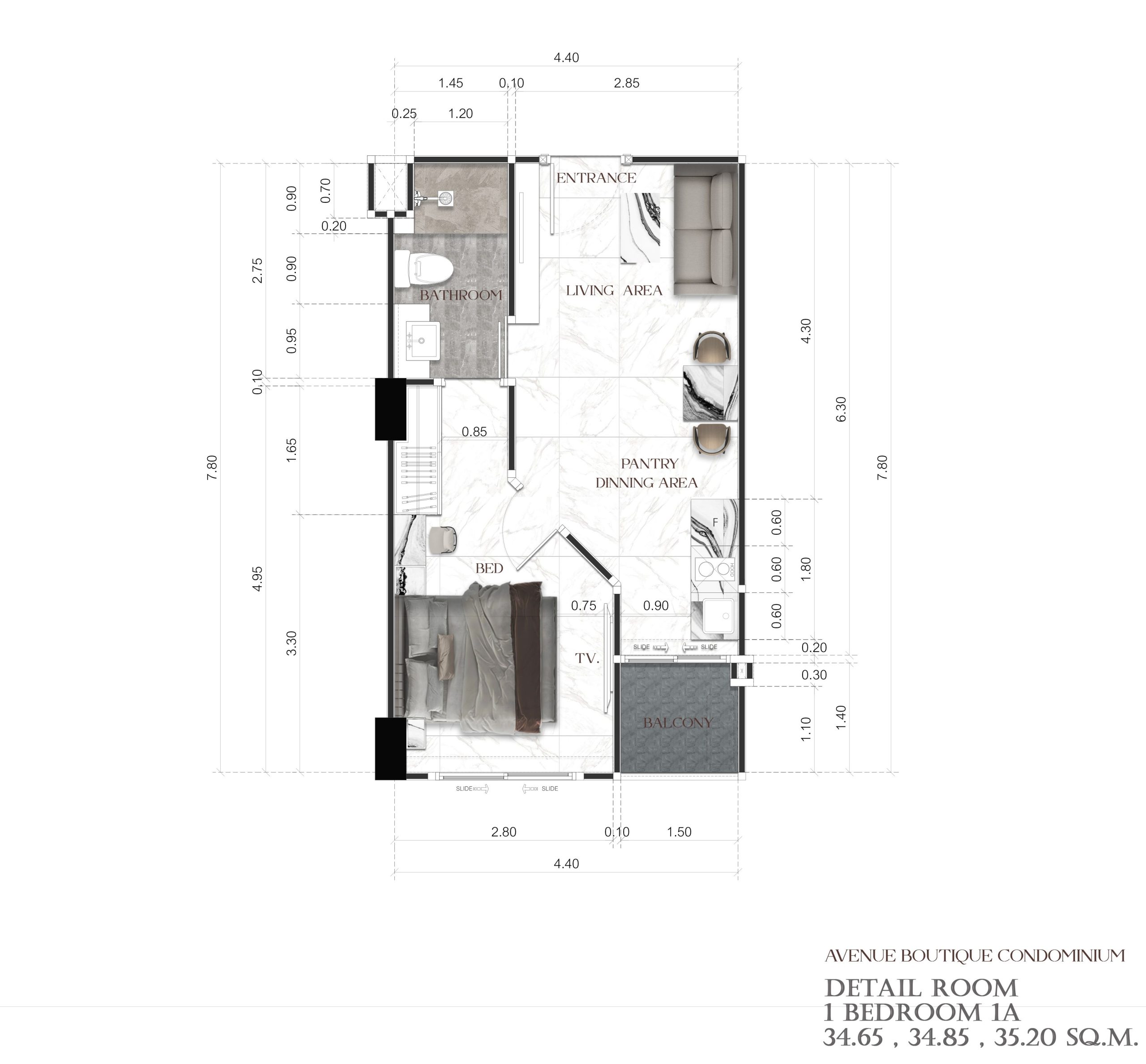 1 Bedroom 1A на сайт